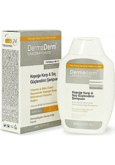 Dermaderm Kepeğe Karşı Saç Güçlendirici Vitamin ve Bitki Özlü Şampuan 300 ML