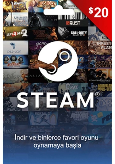 20 USD Steam Cüzdan Kodu 20 USD Steam Wallet Kod