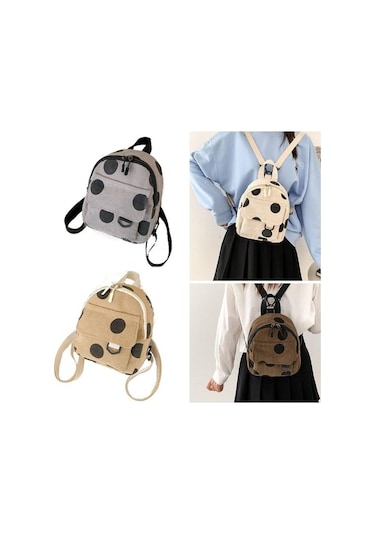 Dancemonkey Yeni Sırt Çantası Seyahat Okul Mini Khaki Kapasiteli Pratik Günlük Çantası Büyük Haki
