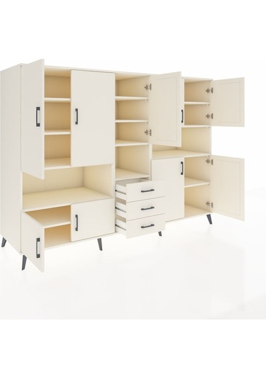 Kronos Dolap 13 Raflı 3 Çekmeceli 9 Kapaklı 220x59x163 Aytaşı-ayt Aytaşı-aytaşı