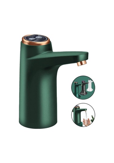 Dinosaurs F Fityle Otomatik Su Pompası Dağıtıcı Şarj Edilebilir Su Içme Pompası Rv Yeşil Ahşap