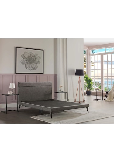 Bellona Flexy Baza Başlık Takımı - Gri 160x200