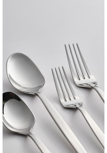 Karaca  Elegance Thor V2 Platin 12 Kişilik 84 Parça Çatal Kaşık Bıçak Takımı