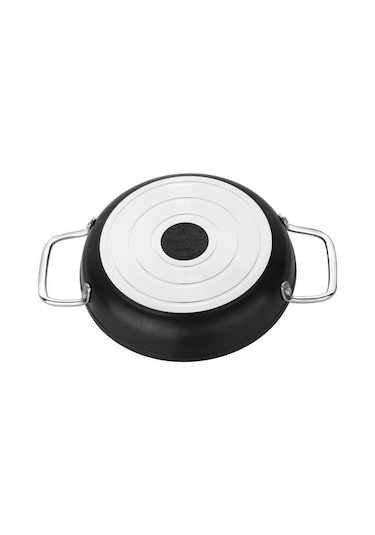Nehir Titanium Siyah 20 Cm Kapaklı Sahan