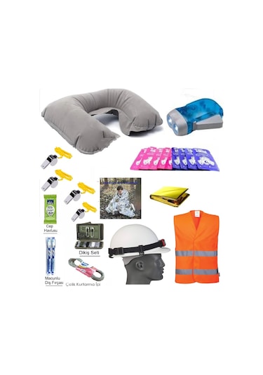 Deprem Çantası 182 Parça Tam Kapsamlı Uzman Acil Durum Çantası