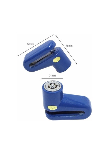 Siyah 1 Pc Motosiklet Güvenlik Anti Hırsızlık Kilidi Motosiklet Bisiklet Moped Scooter Disk Fren Rotor Kilidi Zh