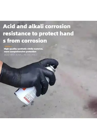 Eldiven Tek Kullanımlık Nitril Siyah Xl Lateks Eldiven Pvc