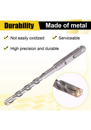 Xurunkeji Adet Beton 6-12mm Uçlu Çapraz Kesici Başlıklı Çift Burgulu Çekiç 150mm Duvar Tuğla Bloğu Elektrikli Çekiç Duvarcılık Ucu