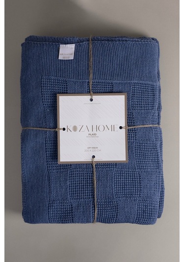 Plaid İndigo Tek Kişilik Battaniye 160x220 15016 Indigo