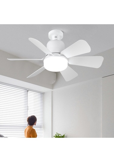 Üçtonlu Sessiz Vidalıkküçük Fan Lambası Beyaz