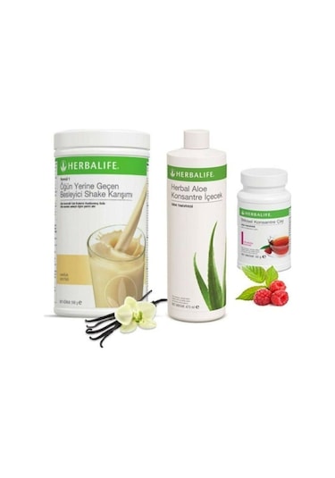 All Herba Herbalife Başlangıç Seti Shake Aloe Vera Çay