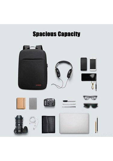 Createtech Xindoker Sırt Çantası Usb Şarj Portlu Geniş Kapasiteli İş Ve Seyahat Çantası Lacivert Lacivert