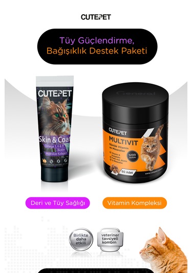 Kedi Bağışıklık & Tüy Güçlendirme Destek Paketi