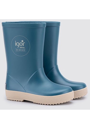 Igor Splash Dk Erkek Çocuk Su Geçirmez Yağmur Kar Çizmesi W10292 Petrol Mavisi Mavi