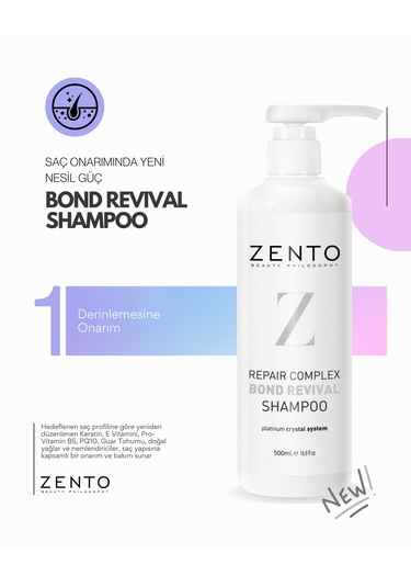 Zento Repaır Complex Bond Revıval Shampoo 500 Ml