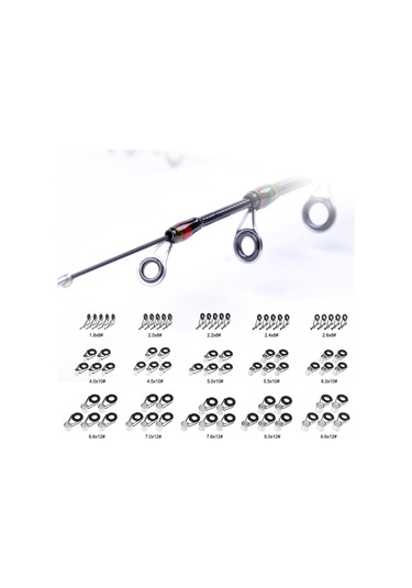 Lixada 75 Adet / Kutu 15 Boyutları Teleskopik Olta Y5921 75 Adet 75 Adet