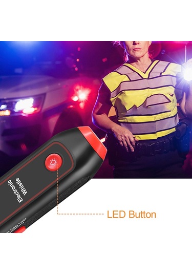 Suntek El Elektrikli Düdük Yüksek Hacim Kamp Açık Kırmızı