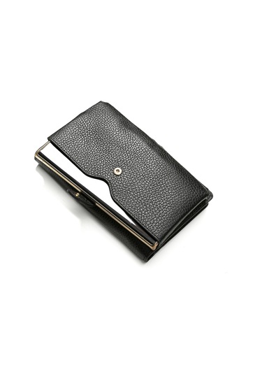 Black Cüzdan & Kartlık Kadın Diğer 2812 Roncato Flother Skın Wallet Telephone Card Holder Siyah