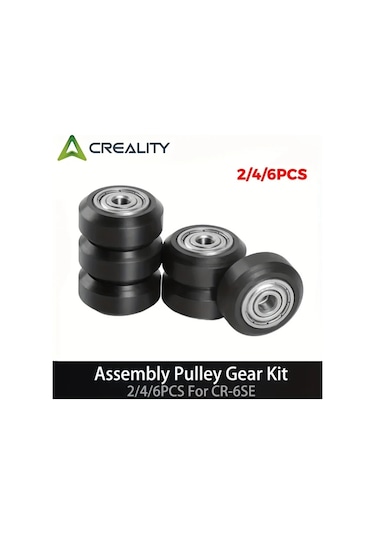 Dashanshop 4 Adet Creality Metal Dişli Kasnak Seti Cr-6se 3d Yazıcı Yuvarlak Tekerlek