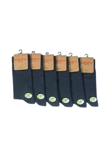 Ozzy Socks 6'Lı Bambu Dikişsiz Erkek Soket Çorap-Std Füme