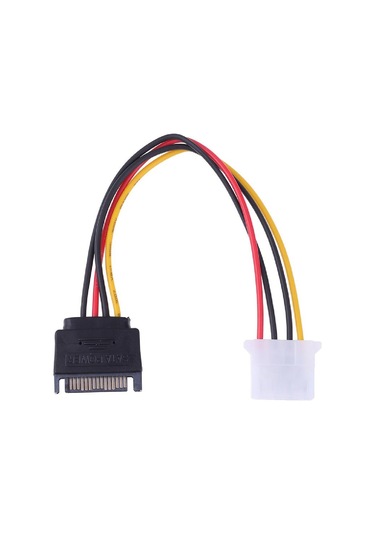 4843 Sata Kasa Hdd Dişi Erkek 4 Pin Power Molex Güç Kablosu 20 Cm