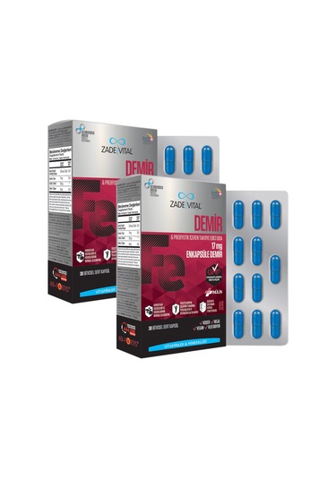 Zade Vital Demir 2 Kutu 60 Kapsül