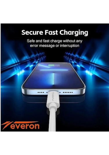 Samsung Galaxy S23 Fe İle Uyumlu 25w Qc 3.4a Type C Şarj Adaptörü Evr-003 Beyaz