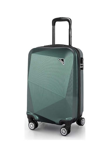 Polo&Sky Elmas Model Haki Renk Kabin Boy Valiz Bavul Haki