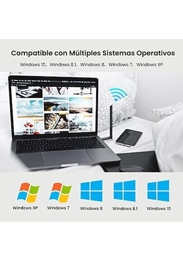 U10 Usb Wlan Bellek, Ac 650 Mbps, Wlan Adaptörü, Windows 11/10/8.1/8/7/xp, Mac Os X 10.9-10.13, Linux İle Uyumlu