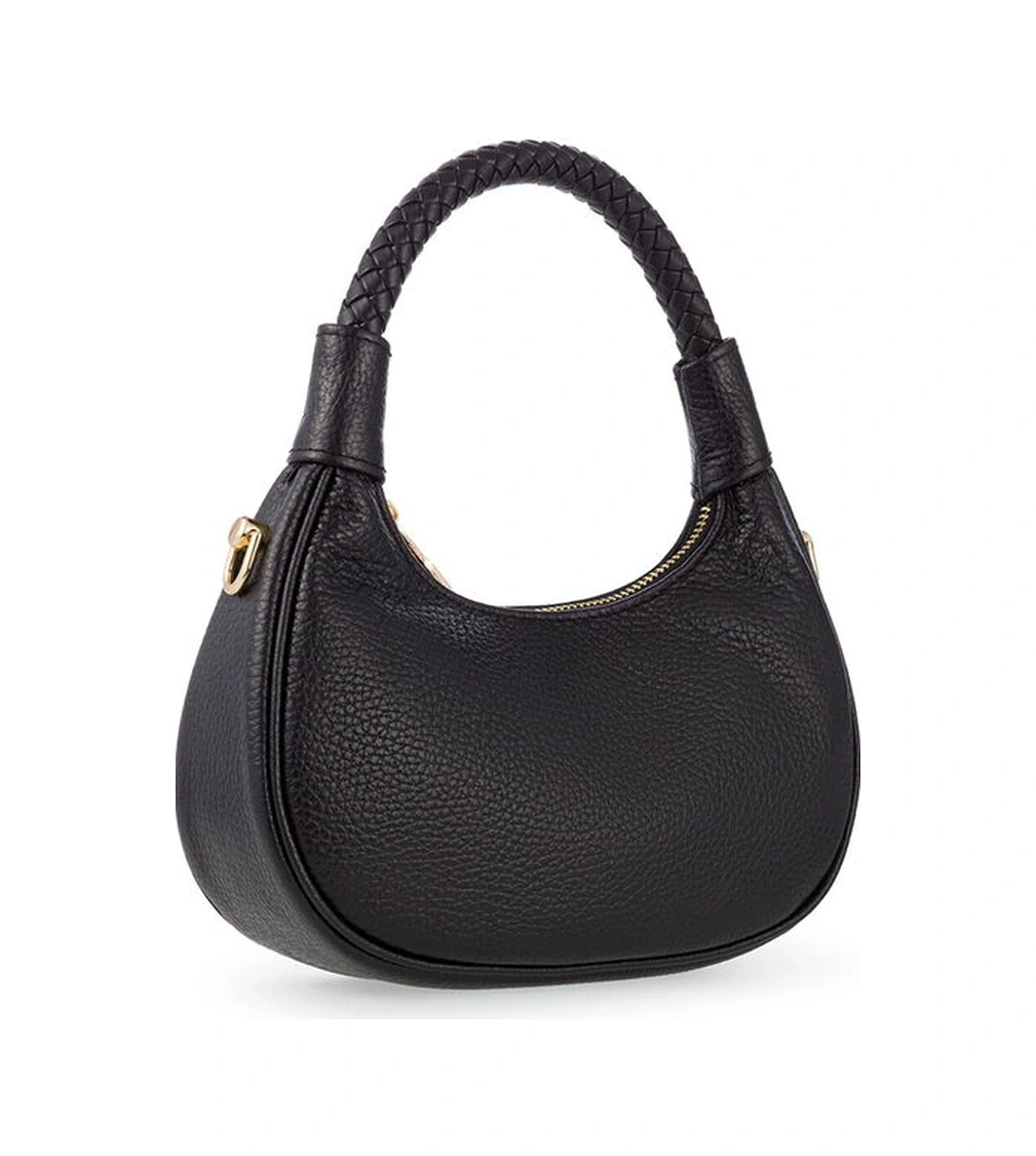 Bilik Deri Mini Siyah Kadın El Çantası Blm 7560-r Siyah