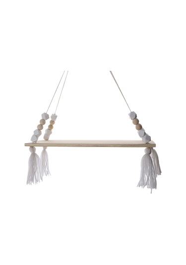 Suntek Ahşap Yüzer Duvar Rafları Giriş Çiçek Vazo Tutucu Vitrin 001