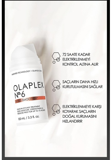 Olaplex No:3 Repairs and Strengthens 100 ML + No:6 Bond Smoother 100 ML + No:7 Bonding Oil 30 ML