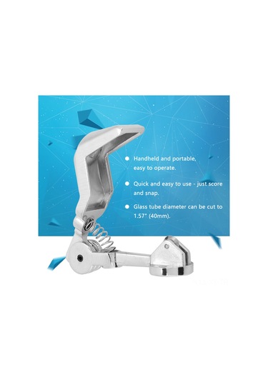 Shineyee Cam Boru Kesici - Çinko Alaşımlı Gövde, Sert Karbür Bıçak - 40mm Maksimum Çap, El Tutan Ve Taşınabilir, Hassas Kesim