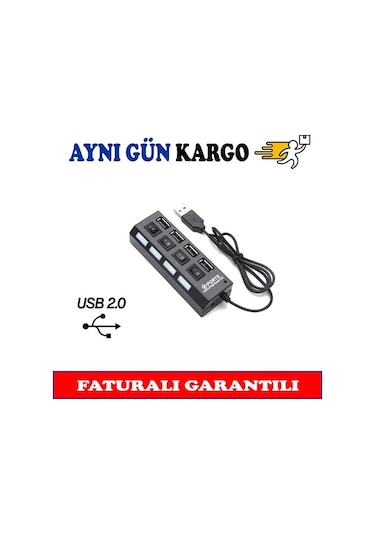 4 Port Usb 2.0 Hub Çoklayıcı Çoğaltıcı Çoklama Switch Splitter (325502601)