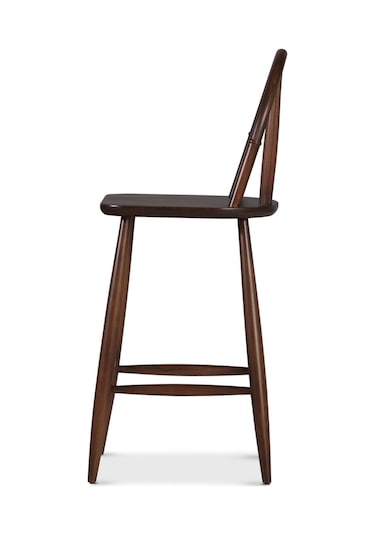 Rustica Ahşap Bar Sandalyesi Ceviz