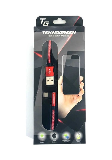 Teknogreen Tku-C301 1M USB To L Type C Şarj Kablo