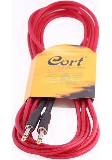 Cort Ca525 Transparan Kırmızı Enstrüman Kablosu (4.5 Mt)