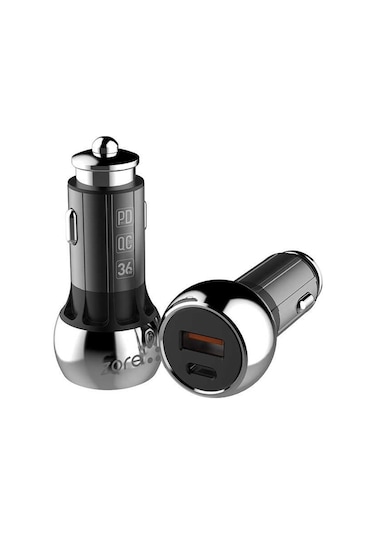 Usb Ve Micro Araba Araç İçi Led Işıklı Çakmaklık Pd Micro Ve Usb Yüksek Hızlı Şarj Adaptörü Başlığı