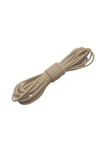 Bej Renk 5 Metre 2 Mm Yuvarlak Lastik