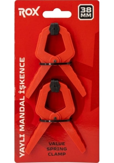 Yaylı Mandal Tip Kıskaç Işkence 38 Mm 2 Li