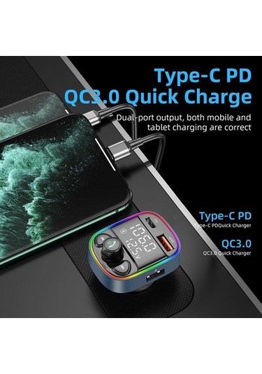 Suntek Araba Bluetooth Adaptörü Gerilim Göstergesi Sürücü