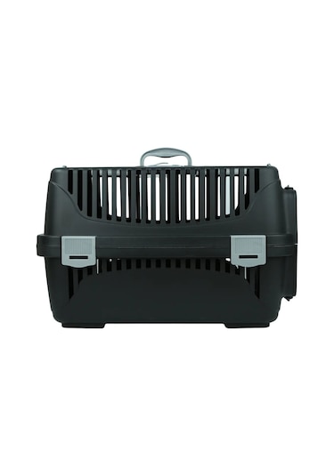 Pribor Kedi Köpek Evcil Hayvan Taşıma Çantası Box Orta Boy Çok Fonksiyonlu Siyah-gri