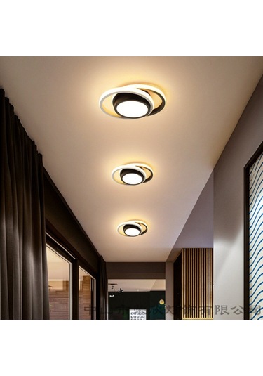 Led Koridor Vestiyer Tavan Işığı Basit Modern Yaratıcı Avize Balkon Beyaz