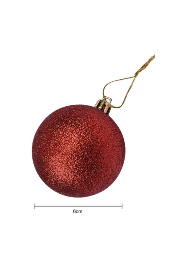 Qingmipy 12 Adet 6cm Pvc Noel Ağaç Dékorasyonu, Rose Gold Renkli Asılı Noel Topları, Noel Sokak Ve Ev Dekoru