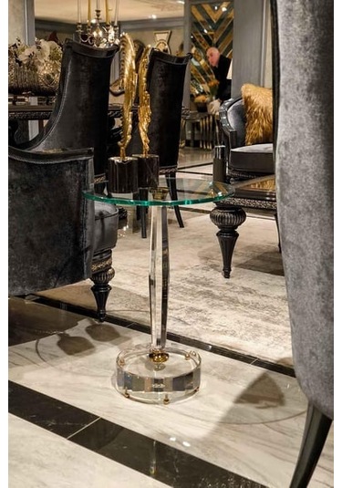 Dulda Akrilik Magnolia Sehpa Şeffaf