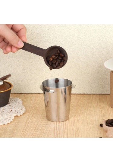 Tenfowee 304 Paslanmaz Çelik 54mm Espresso Kahve Tozu Dağıtım Kupa - Filtre Kahve Makinesi Aksesuarı Gümüş