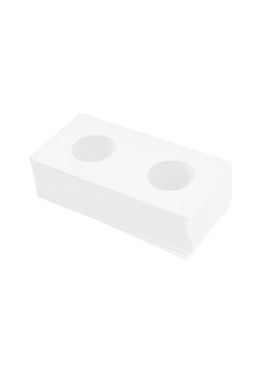 Homyl 50 Adet Karton Madeni Para Toplama Tutacağı 2x2 29mm Beyaz