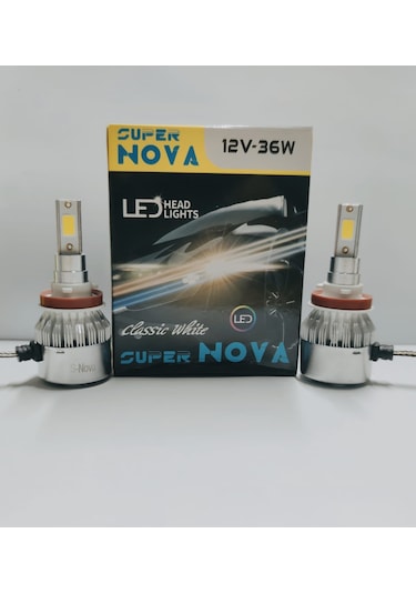 Supernova Buz Mavi H8/11 Simsek Etkili Zenon Cob Led Xenon Led He