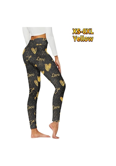 Sarı Bayan Altın Ay Baskılar Streç Yoga Tayt Spor Koşu Spor Salonu Spor Aktif Pantolon Sarı Sarı Bayan Altın Ay Baskılar Streç Yoga Tayt Spor Koşu Spor Salonu Spor Aktif Pantolon Sarı