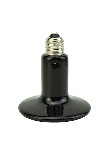 Yifomall E27 Seramik Isıtıcı Işık, 220v Avrupa Tipi, Sürüngenler İçin 150w, Metal-keramik Malzeme Siyah